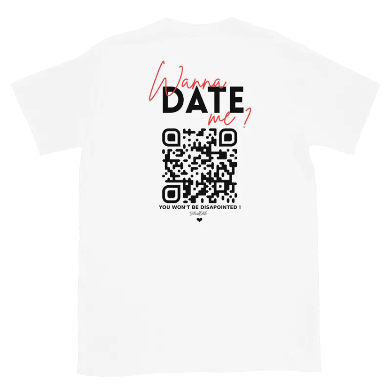 T-Shirt Blanc | QR Noir FlashMoi