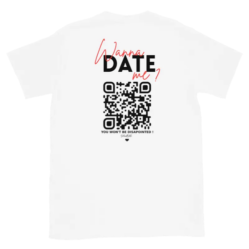 T-Shirt Blanc | QR Noir FlashMoi